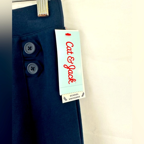 Cat & Jack Navy Blue (Set of 3) Pull On Style Stretch Uniform Skort L(10/12) - Picture 8 of 11